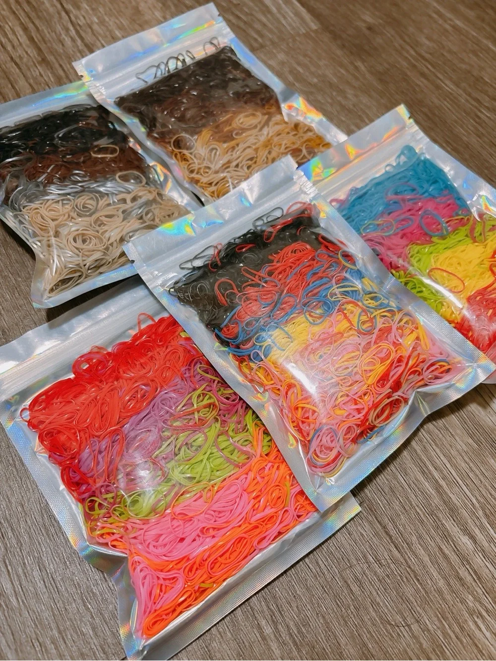 Colorful Assorted Silicone Hair Bands for hair- Multicolor